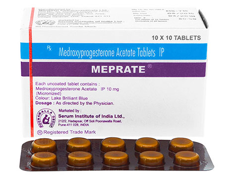 Meprate(ジェネリック プロベラ)10mg100錠