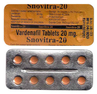 スノビトラ(Snovitra)20mg 30錠　レビトラのジェネリック