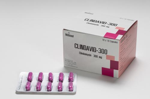 ダラシン ジェネリック (CLINDAVID-クリンダビッド) 300mg 100カプセル