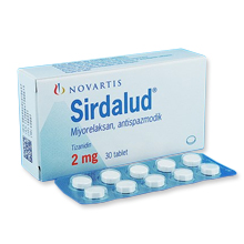 シルダルード Sirdalud (海外版テルネリン) 2mg  120錠